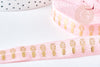 Ruban élastique rose doré ananas EFJF 16mm,bracelet EVJF,ruban mariage, scrapbooking, 1/5/10 Mètres G8307