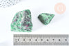 Rubis sur Zoisite naturelle brute 33-44mm,création bijoux lithothérapie, x1 G6843