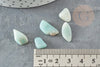 Sable amazonite bleue verte naturelle brute roulée 5~25mm /2~8mm, lithotherapie,jesmonite, X 20gr G0249