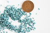 Sable chips verre bleu 1.5~2mm, x10gr (G5043)