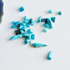 Sable howlite turquoise 3~5mm,chips création bijoux et jesmonite, Sachet 20 grammes G0259