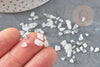 Sable quartz blanc laiteux naturel 0.5-11.5mm, chips création bijoux et jesmonite nailart, X 20gr G3500