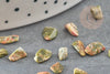 Sable unakite Naturelle 2-8mm, chips création bijoux et jesmonite nailart, X 20gr G2810