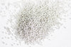 Sable verre blanc argent chips mineral, chips création bijoux et jesmonite nailart,0.6mm , X 10gr G1462