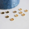 Supports de cabochon rond laiton brut 8mm, fournitures créatives, fournitures cabochon, sans nickel, Lot de 50 (4.1g)-G0672