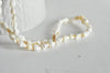 Coquillages percés blanc, coquillages naturels,bijoux plage,vacances coquillage, le fil de 135, x1 G7987