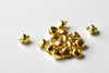 grelot aluminium doré, fournitures créatives,clochette dorée, cloche aluminium,cloche or,création bijoux,1 cm,lot de 10-G1378