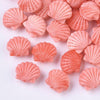 perle coquillage résine rose,perle imitation corail ,x5 perles,11.5mm G5000