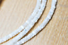 perle nacre blanche naturelle heishi,tube coquillage ivoire,perle coquillage,création bijoux,2x4mm, le fil de 185 perles G4773