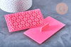 tampon biscuit silicone rose 12.2cm, Moule patisserie, moule en silicone pour décorer des gateaux ou décor pour pâte polymère, X1 G4179